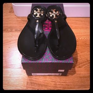 Tory Burch Mini Miller Black Sandals