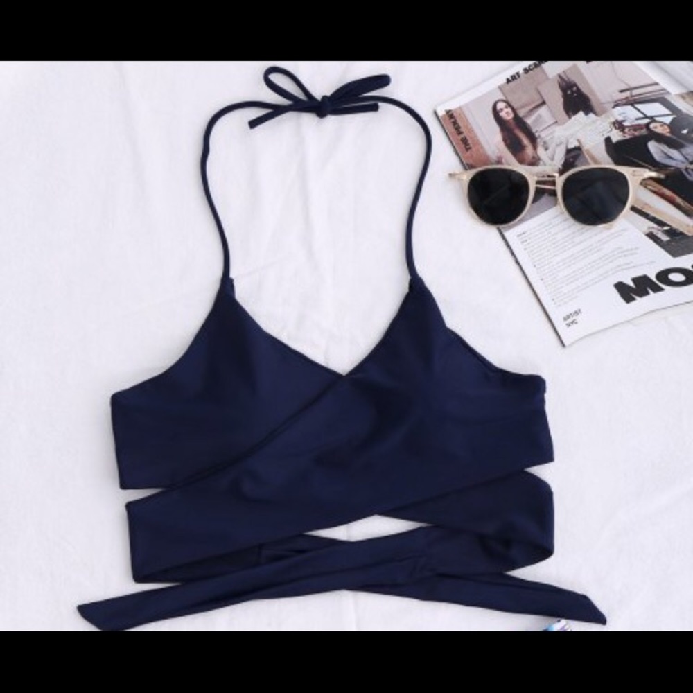 Criss Cross Swimsuit Bikini Top