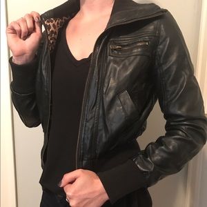 Black Faux Leather Jacket