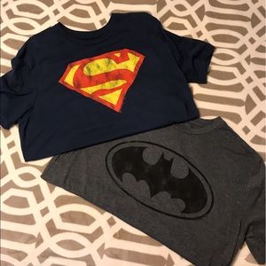 Superhero T-shirts Size L 🦇man Superman 💪🏻