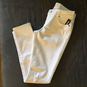 White Distressed Skinny Jeans