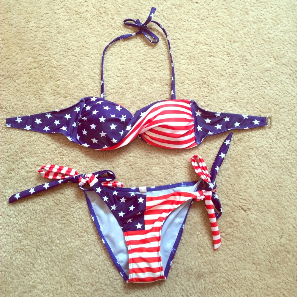 American flag bikini