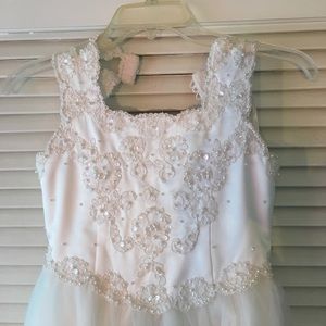 White bridal dress