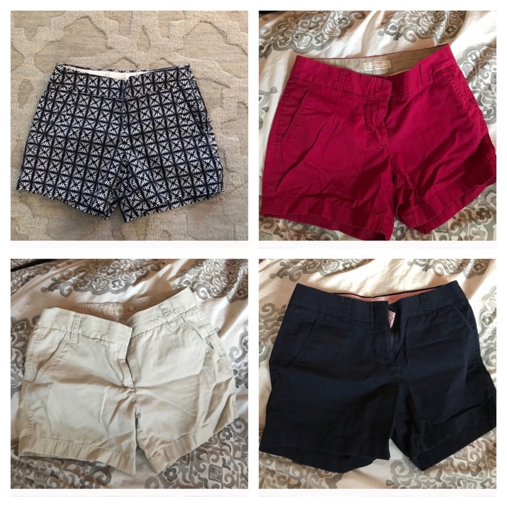 Bundle of 4 pairs of JCrew Factory shorts