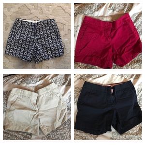 Bundle of 4 pairs of JCrew Factory shorts