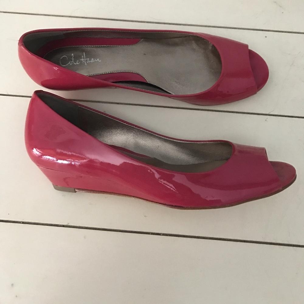 Pink Cole Haan Nike Air Wedges