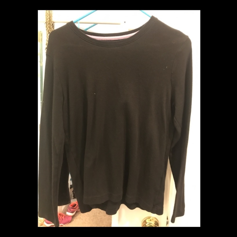 Black long sleeve top