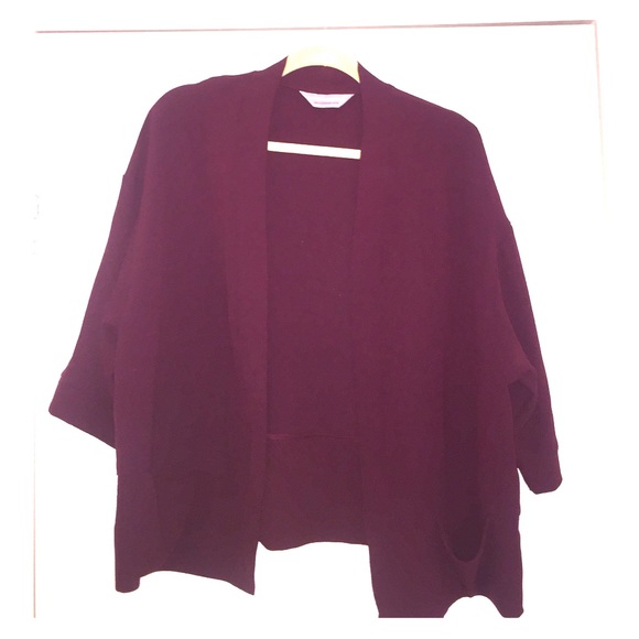 Burgundy sweater/professional cover up - Picture 1 of 3