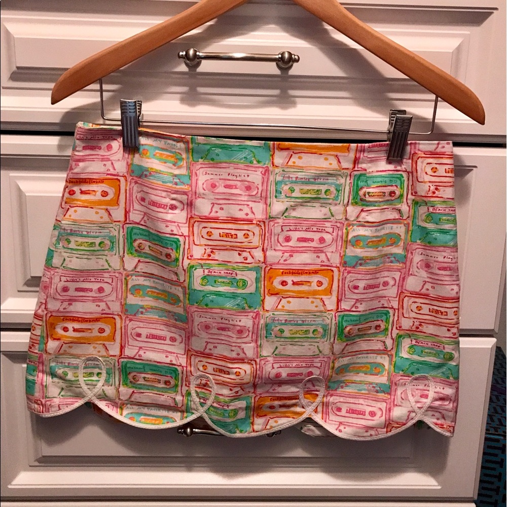 Lilly Pulitzer Summer Mix Tape Tate Skirt. Size 2