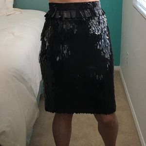 Vintage Cher Michel Klein large disc sequin skirt