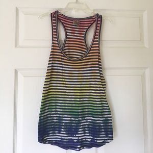 Rainbow striped tank top