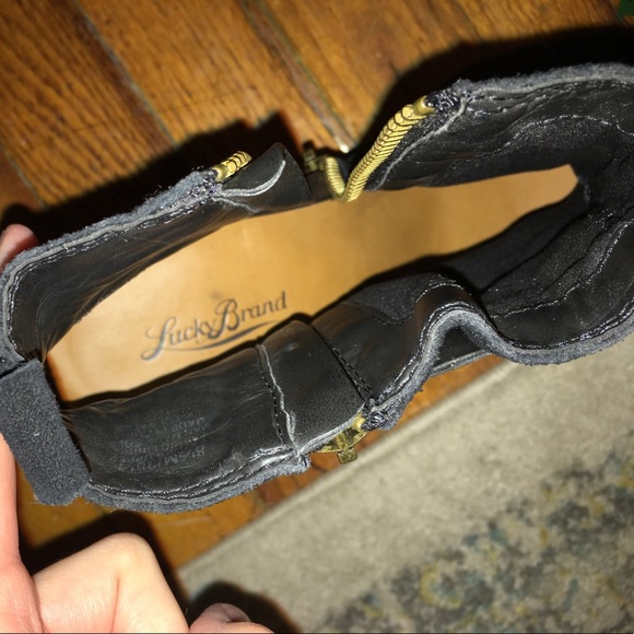 Lucky brand, suede black booties! Like new! - Picture 4 of 5