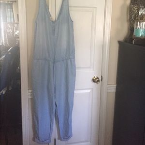 Anthropologie Cloth & Stone Chambray Romper!!