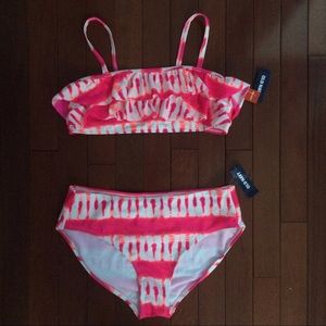 NWT old navy tie dye pink two piece bikini