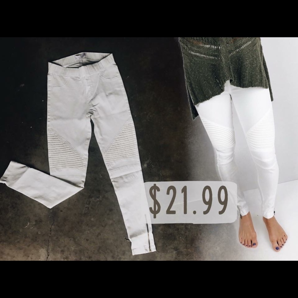White Jegging
