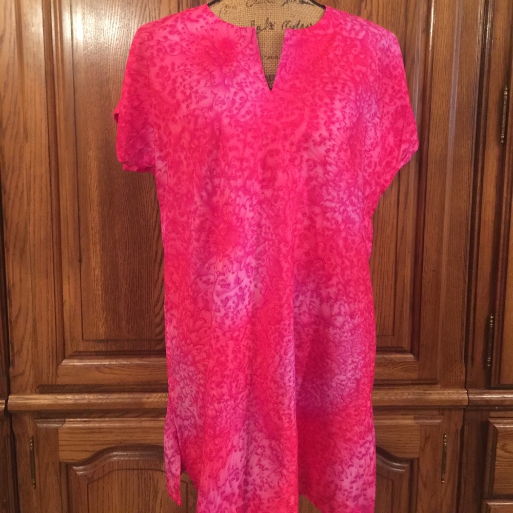 Barefoot Attitude Bright Pink Coverup
