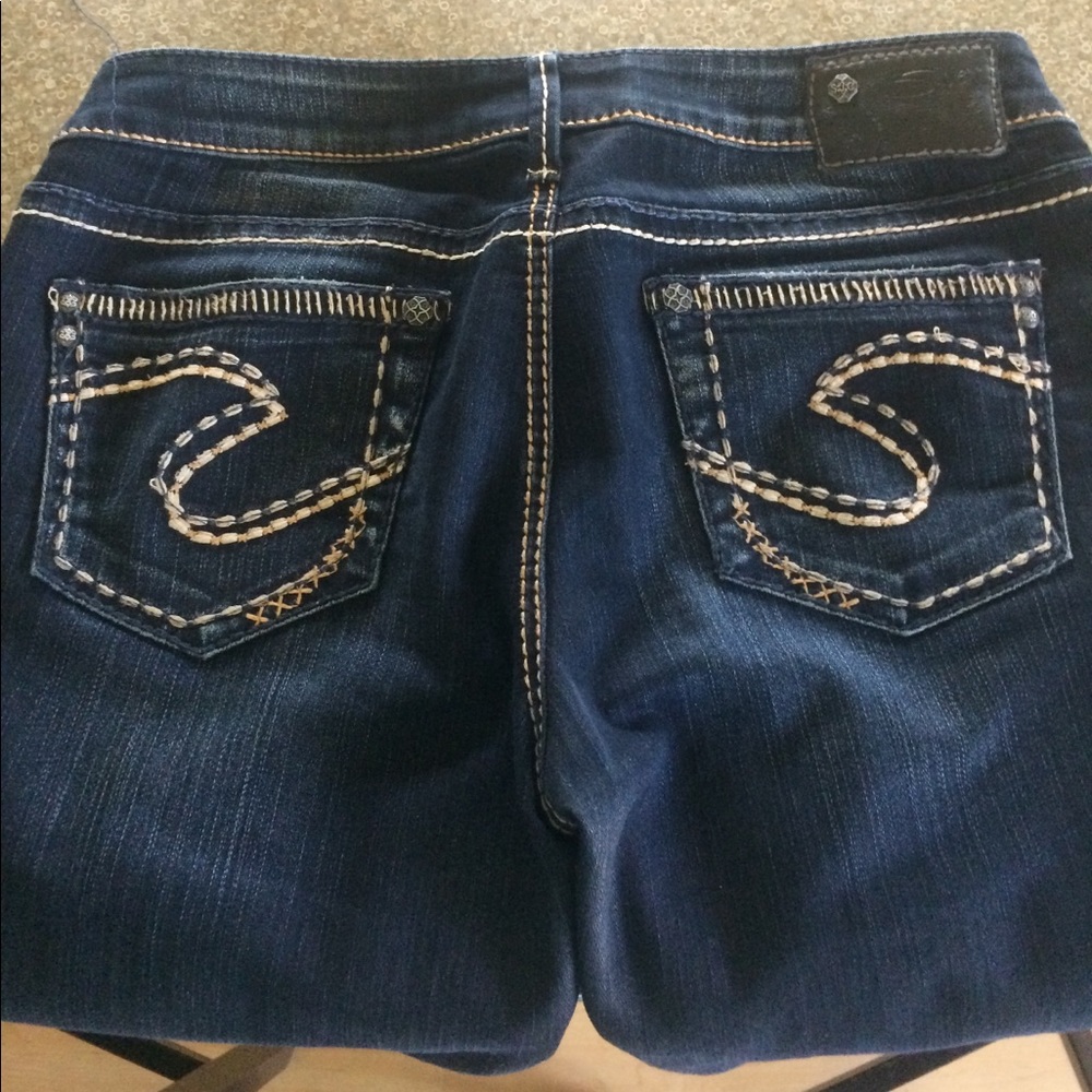 Silver Aiko boot cut jeans size 29/31