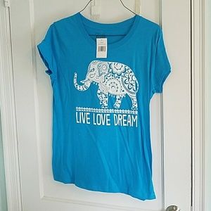 Blue Juniors Tee Size XXL