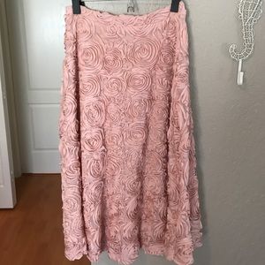 Anthropologie HD in Paris brand midi rosette skirt
