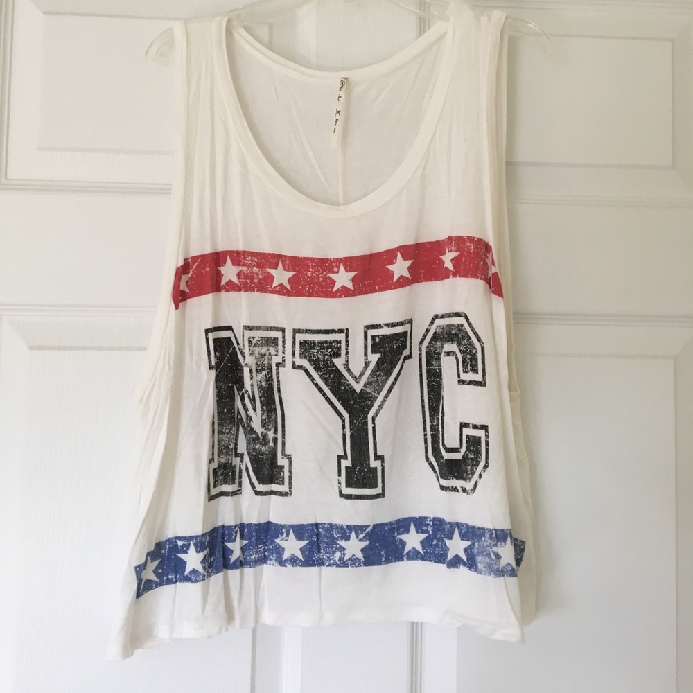 White NYC tank