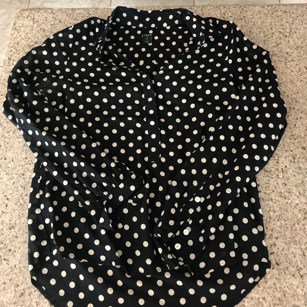 J.Crew factory popover blouse