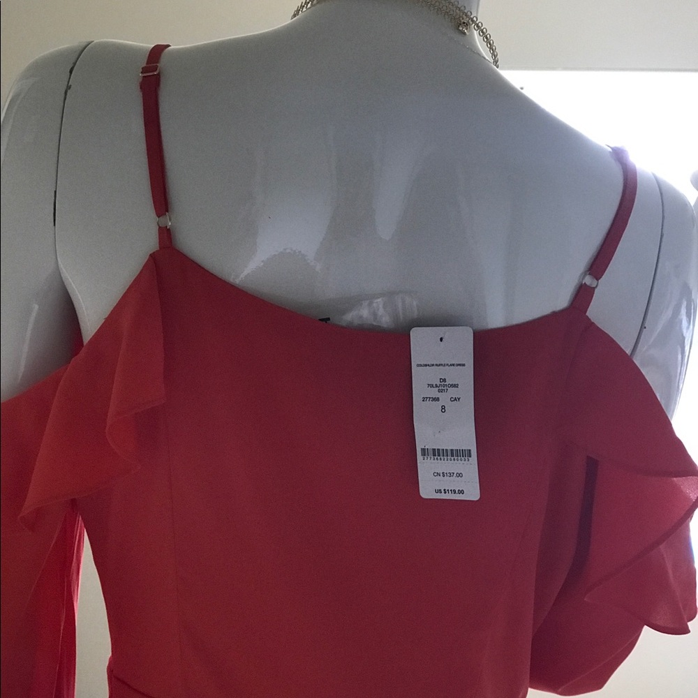 Bebe Ruffle Cold Shoulder Dress - Picture 2 of 2