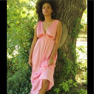 Vintage Pink Goddess Dress
