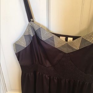 Anthropologie silky blue dress size large