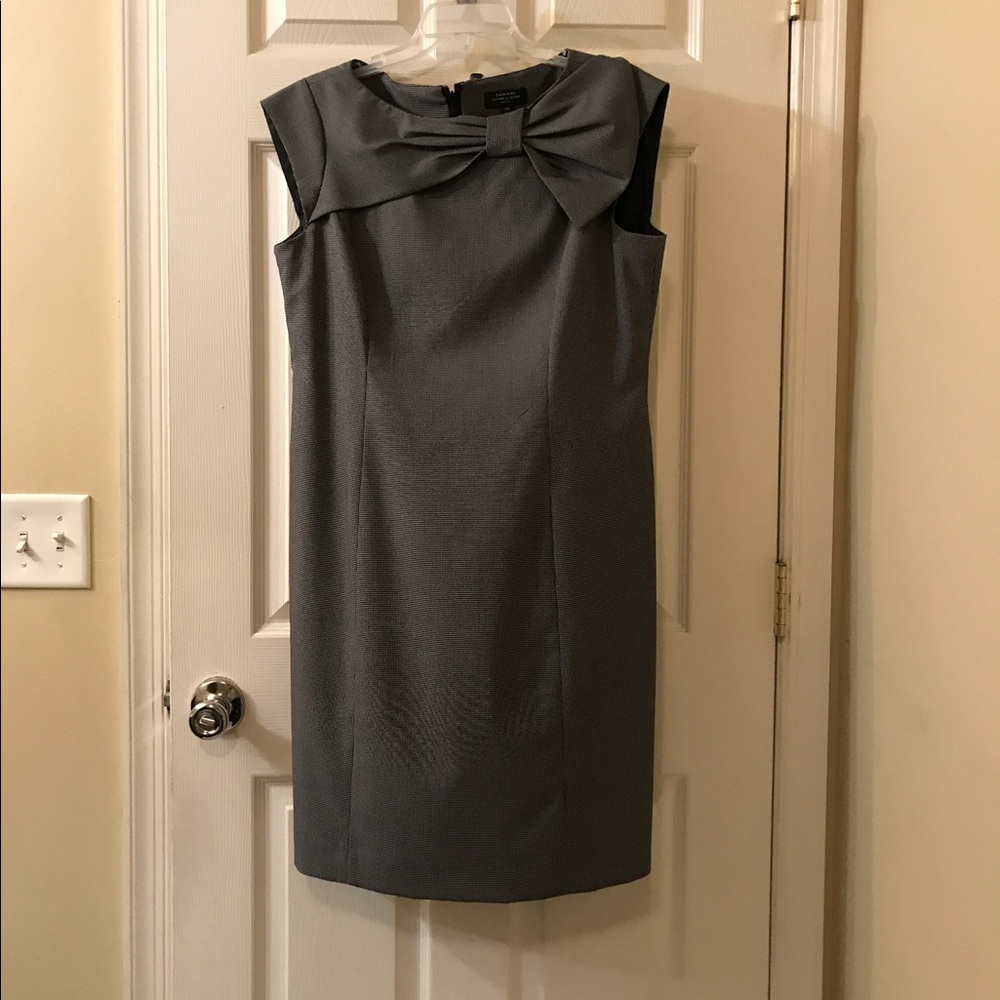 Houndstooth Tahari Bow Dress Size 12p