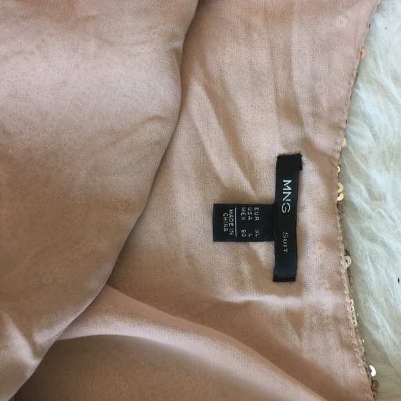 Mango top size L sequins rose gold - Picture 3 of 4