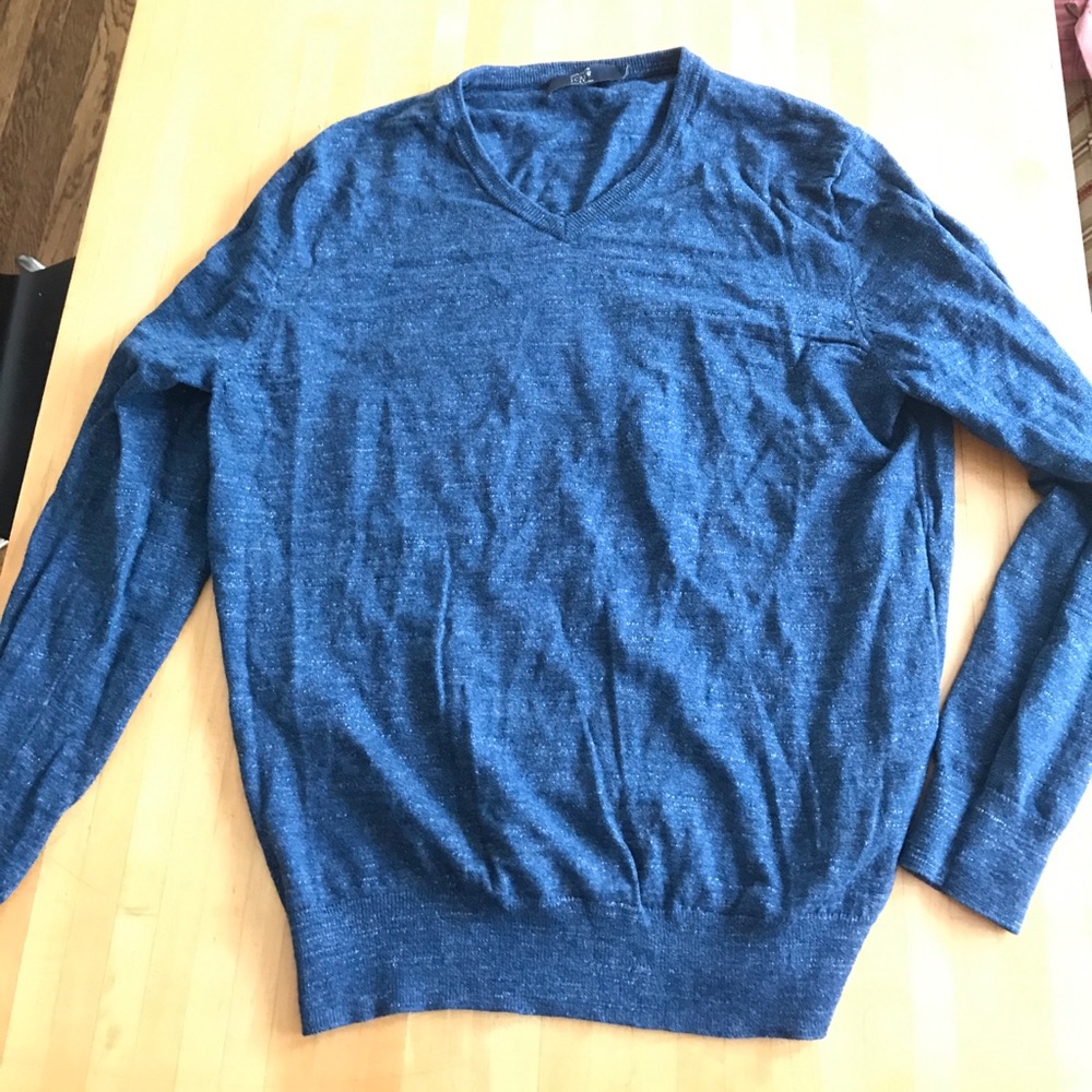 Navy sweater. 100% cotton