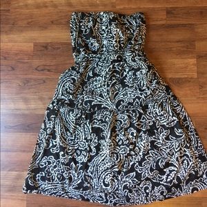 Strapless casual dress