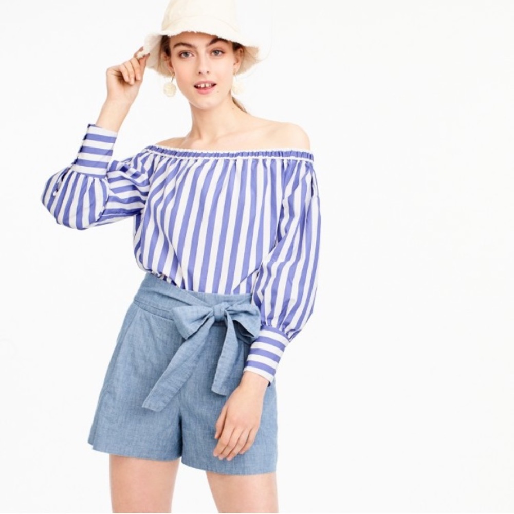 J.Crew Tie Waist Shorts - Coronado Wash - 8