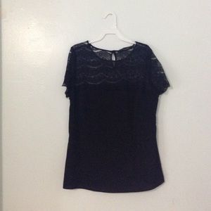Black lace top Ivanka Trump