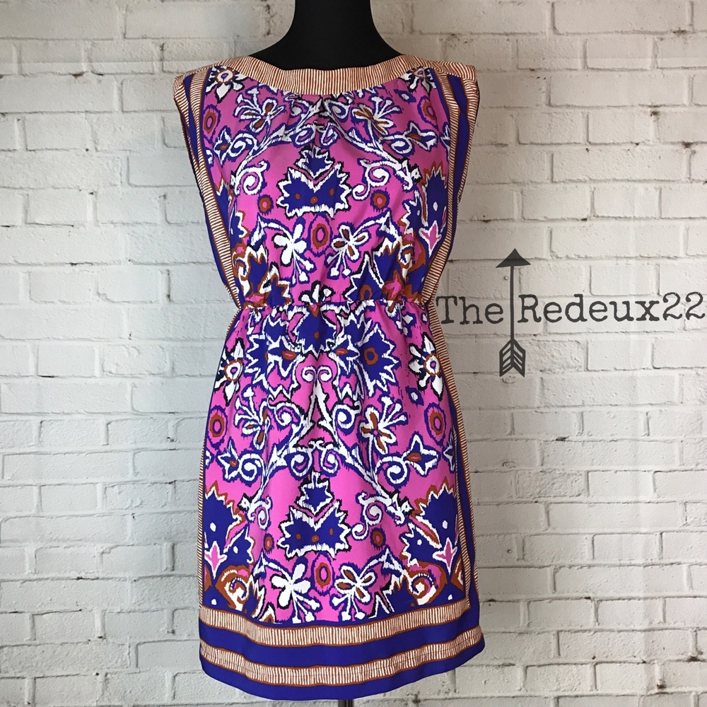 Ann Taylor Loft Boatneck Sleeveless Sheath Dress