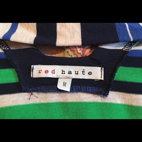 Anthropologie RED HAUTE Cold Shoulder Top - Picture 6 of 7