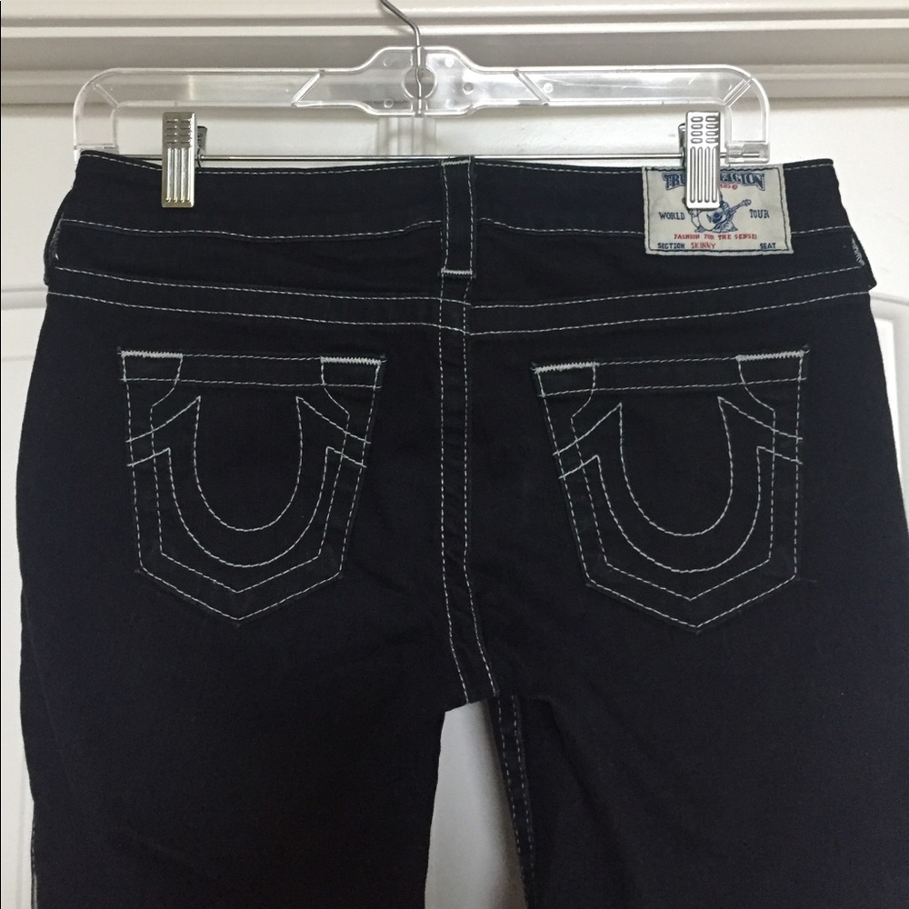 Dark wash true religion skinny jeans