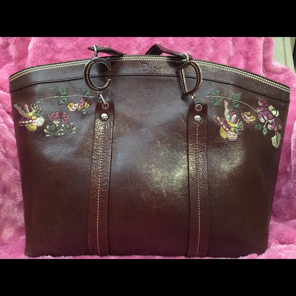 Christian Dior leather handbag