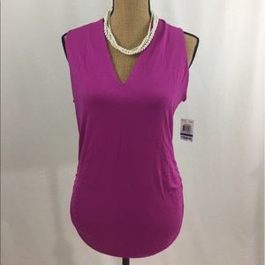 INC fuschia color top