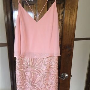 Dress pink and gold