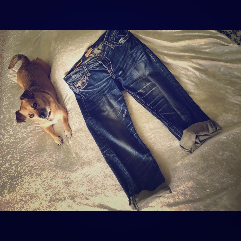 Cropped boy friend Jeans