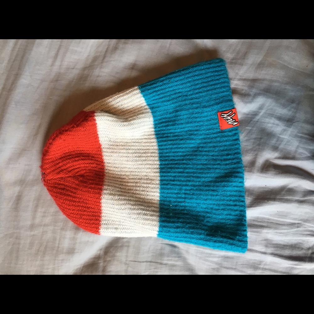 Neff Winter Hat - red, white, and blue