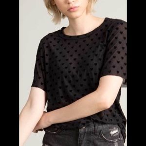 Black sheer tee