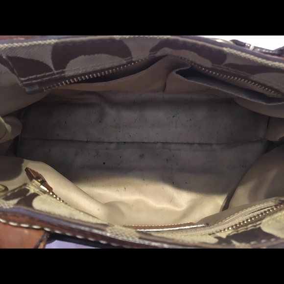 Coach Signature Canvas and Leather Satchel - Picture 4 of 4