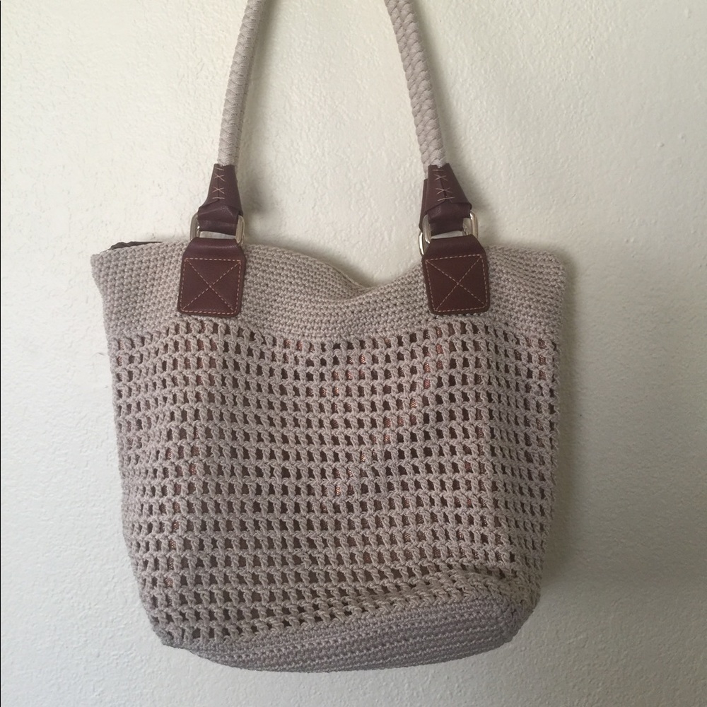 THE SAK Shimmer Bag Crochet knit