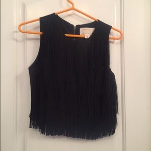 Nicole Miller fringe blouse!