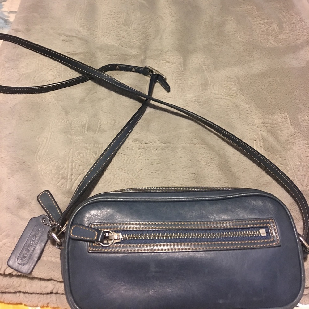 Blue Coach Crossbody Purse