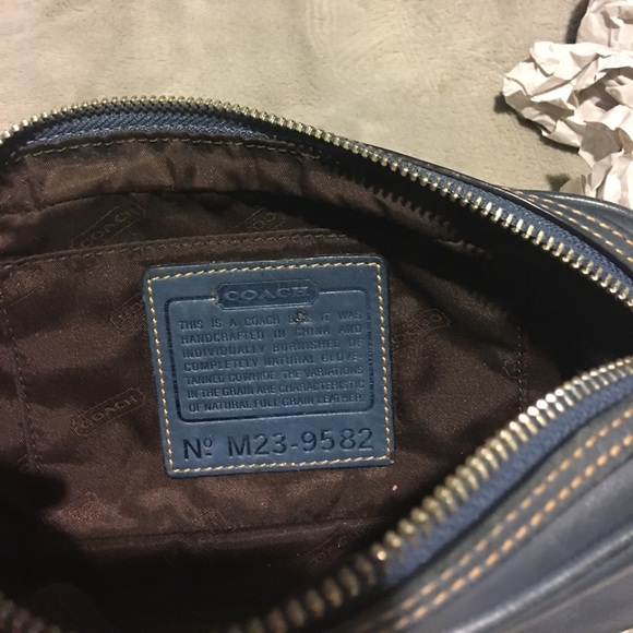 Blue Coach Crossbody Purse - Picture 3 of 3