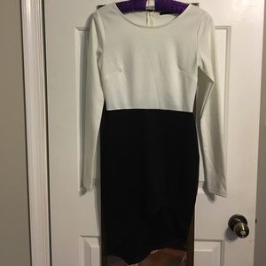 Black and White Asymmetrical Dress Size Small