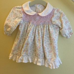 Adorable smocked collared dress by Hug Me First